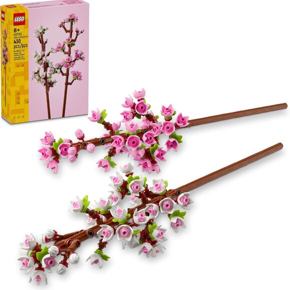 NEW LEGO Cherry Blossom Flower Decor Display Bouquet 40725 Stocking Stuffer Make - Picture 4 of 9